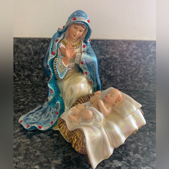 Hawthorne Village Mary & Baby Jesus - Picture 1 of 13